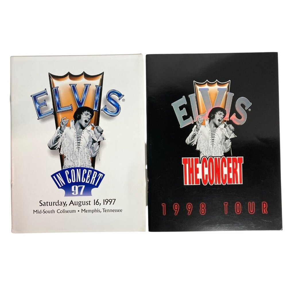 Elvis The Concert 1998 Tour / Elvis In Concert 97 (2) Program Books Memphis +